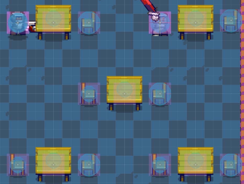 Some tables in my game.